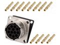 Connector: circular; socket; PIN: 12; female; crimped; RT360; IP67 AMPHENOL RT001412SNH-K