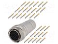 Connector: circular; plug; for cable; PIN: 32; female; crimped; IP67 AMPHENOL RT0W61832SNH-K