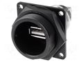 Adapter; socket; USB A socket-front,USB B socket-back; USB 2.0 SWITCHCRAFT DCP-USBAT-USBB
