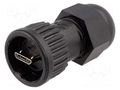 Connector: USB B micro; plug; Data-Con-X; for cable; straight SWITCHCRAFT DCC-USBCB-120
