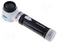 Hand magnifier; Mag: x10; Lens: Ø30mm; Illumin: LED ENGINEER FUT.SL-71