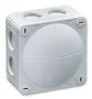 JUNCTION BOX, PP, WHITE, 85X85X51MMIP66 COMBI 308/5/W