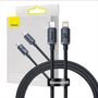 Baseus Crystal cable USB-C to Lightning, 20W, PD, 1.2m (black), Baseus CAJY000201