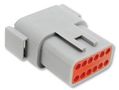 CONNECTOR HOUSING, RCPT, 12 WAY, PLASTIC ATM04-12PA