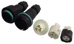 CONNECTOR KIT, PLUG & RCPT, 3 WAY, CABLE THB.405.3KIT