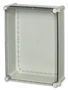 ENCLOSURE, PC, GRY, CLR LID, 380X280X130 PC 3828 13 T-2FSH ENCL.