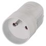 Socket for extension cord- white, EMOS P0042 8595025363855