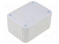 Enclosure: multipurpose; X: 60mm; Y: 80mm; Z: 40mm; ABS; grey; IP54 COMBIPLAST CP-6115