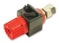 BINDING POST, 60A, RED, SCREW CL159825RA