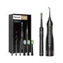 Sonic toothbrush with tip set and water fosser FairyWill FW-5020E + FW-E11 (black), FairyWill FW-5020E + FW-E11