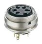 CONNECTOR,CIRCULAR DIN,FEMALE RECEPTACLE,SOLDER TERM,REAR MOUNT,IP40,MATE SV,WSV 23AH3990 KGV 120
