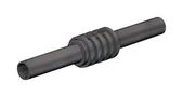 TEST ACCESSORY, INSULATED BANANA COUPLER, 4MM, BLACK 23AH8795 66.9123-21.