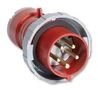 CONN, MAINS PLUG, 32A, 415V, RED 432P6W