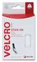 STICK ON SQUARE, WHITE, 25MM, PK24 VEL-EC60235