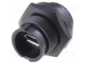 Adapter; socket; Data-Con-X; USB 2.0; IP67,IP68 SWITCHCRAFT DCP-USBCB-F