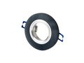 LED line downlight glass round black 90x26x10mm frosted GLIKKA 241420