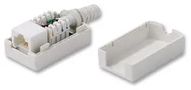 INLINE SOCKET, RJ45, 8P8C, CAT6, WHITE SILWH