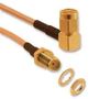 COAXIAL CABLE, RG316/U, PLUG-JACK, 0.25M 135111-01-M0.25