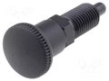 Indexing plungers; Thread: M12; Plating: black finish; 6mm; steel ELESA+GANTER GN817-6-9-B