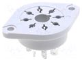 Socket; PIN: 8; 10A; 250VAC; on panel; for soldering; -40÷70°C; R15 RELPOL GOP8