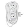 Extension Cord 10 m / 3 sockets / white / PVC / 1 mm2, EMOS P0310 8595025301031