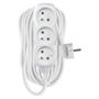 Extension Cord 10 m / 3 sockets / white / PVC / 1.5 mm2, EMOS P0310R 8592920016435