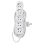 Extension Cord 10 m / 5 sockets / white / PVC / 1 mm2, EMOS P0510 8595025301116