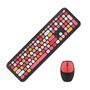 Wireless keyboard + mouse set MOFII 666 2.4G (Black&Red), MOFII SMK-666395AG BR