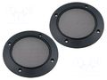 Loudspeaker grille; 100mm; metal; 2pcs. PER.PIC. GR00009