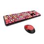 Wireless keyboard + mouse set MOFII Sweet 2.4G (black&red), MOFII SMK-623387AG BR