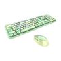 Wireless keyboard + mouse set MOFII Sweet 2.4G (green), MOFII SMK-623387AG Green