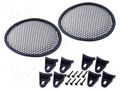 Loudspeaker grille; 6.5" 4CARMEDIA GRILL1065-BK