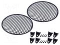 Loudspeaker grille; 10" 4CARMEDIA GRILL2100-BK