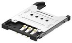 CONNECTOR, SIM SOCKET, 6POS, SMT SIM5051-6-0-18-00-A