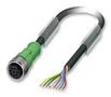SENSOR CABLE, 8POS, M12 SOCKET, 10M 1520372