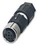 SENSOR/ACTUATOR SOCKET, M12, 4POS 1521588