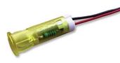 INDICATOR, LED PANEL MNT, 8MM, YELLOW QS83XXHY110