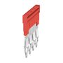 Cross-connector (terminal), Plugged, Number of poles: 4, Pitch in mm: 6.10, Insulated: Yes, 32 A, red Weidmuller 2460800000 04050118476224