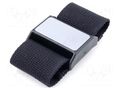 Wristband with magnetic holder; Width: 50mm; fabric GOLDTOOL GT-622