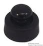 FEET, RIVET, THERMOPLAST, BLACK, 6MM TRFF-006-P5X6.5