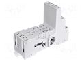 Socket; PIN: 11; 10A; 300VAC; on panel,for DIN rail mounting RELPOL GZM3