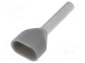 Tip: bootlace ferrule; insulated,double; copper; 0.75mm2; 10mm WEIDMÜLLER H0.75/17D2/GY