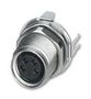 SENSOR CONNECTOR, M8, RCPT, 4P, PANEL 1456129