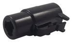 CONN HOUSING, PLUG, 1POS, THERMOPLASTIC DTHD06-1-8S