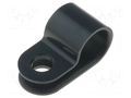 Fixing clamp; Cable P-clips; ØBundle : 8mm; W: 10mm; polyamide HELLERMANNTYTON H4P