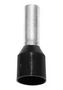 TERMINAL, WIRE FERRULE, 15AWG, BLACK 018.80.150