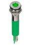 LED INDICATOR, PANEL, 8MM, GREEN, 12VDC Q8F1CXXG12E