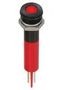 LED INDICATOR, PANEL, 8MM, RED, 12VDC Q8F1BXXR12E