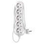 Extension Cord 1.5 m / 5 sockets / white / PVC / 1 mm2, EMOS P0521 8595025324894