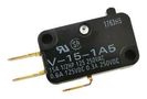 MINIATURE SWITCH, SPDT, 15A, 250V, 200GF V-15-1A5 BY OMI